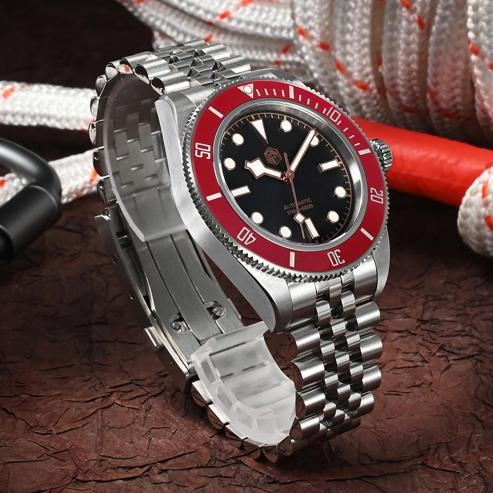 San Martin SN0128G — Diver Submariner 40 mm pulsera Jubilee y NH35 (20 ATM)