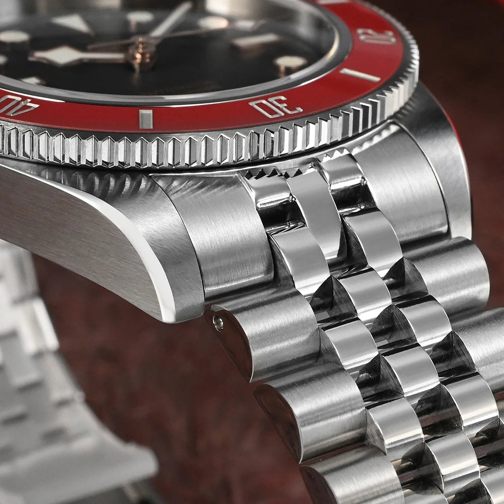 San Martin SN0128G — Diver Submariner 40 mm pulsera Jubilee y NH35 (20 ATM)
