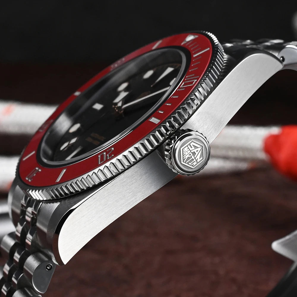 San Martin SN0128G — Diver Submariner 40 mm pulsera Jubilee y NH35 (20 ATM)