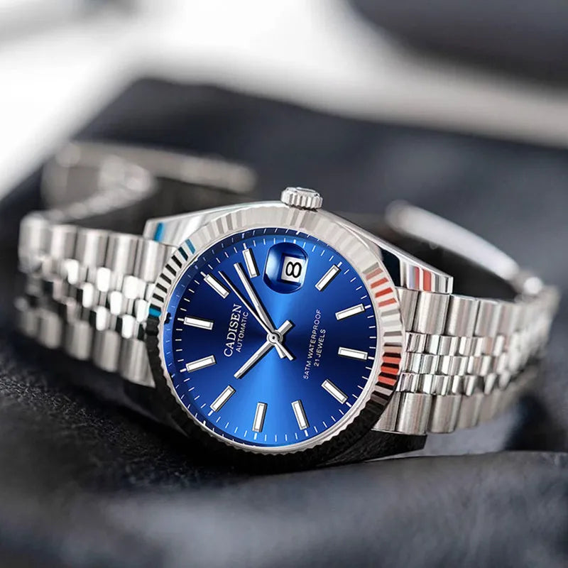 Cadisen C8053 — Reloj automático estilo Datejust con zafiro