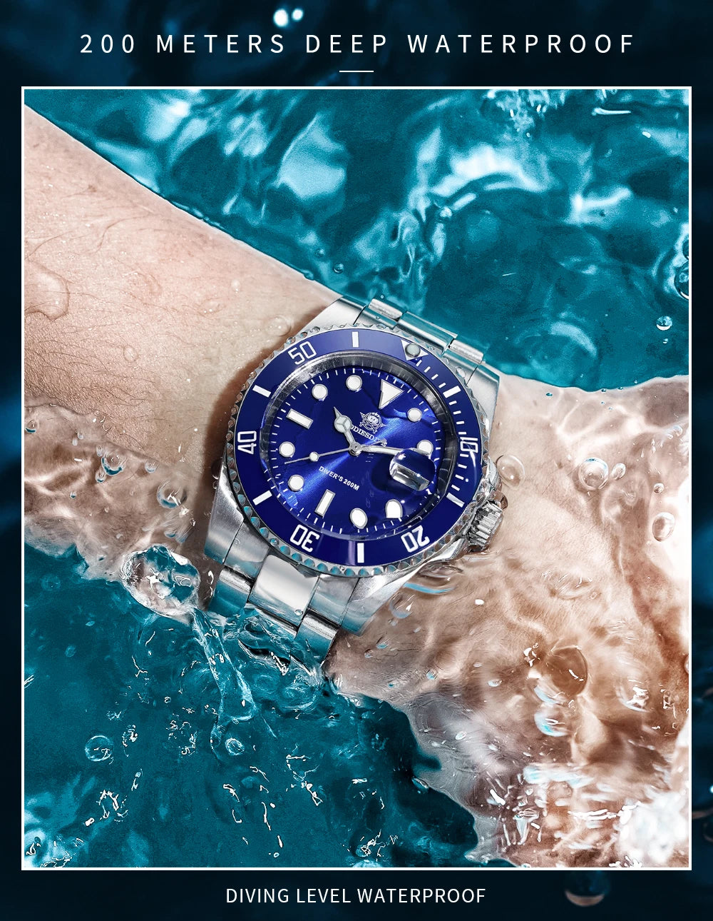 AddiesDive Diver — Reloj automático con bisel cerámico y BGW9 (20 ATM)