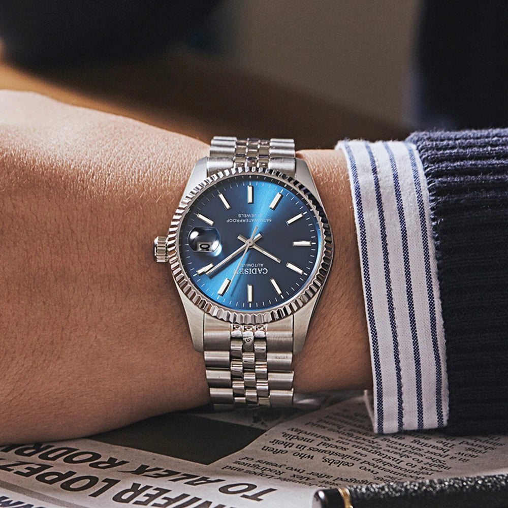 Cadisen C8053 — Reloj automático estilo Datejust con zafiro