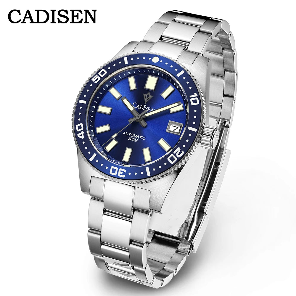 Cadisen Diver 38 mm — Reloj automático con zafiro y Miyota 8215 (20 ATM)