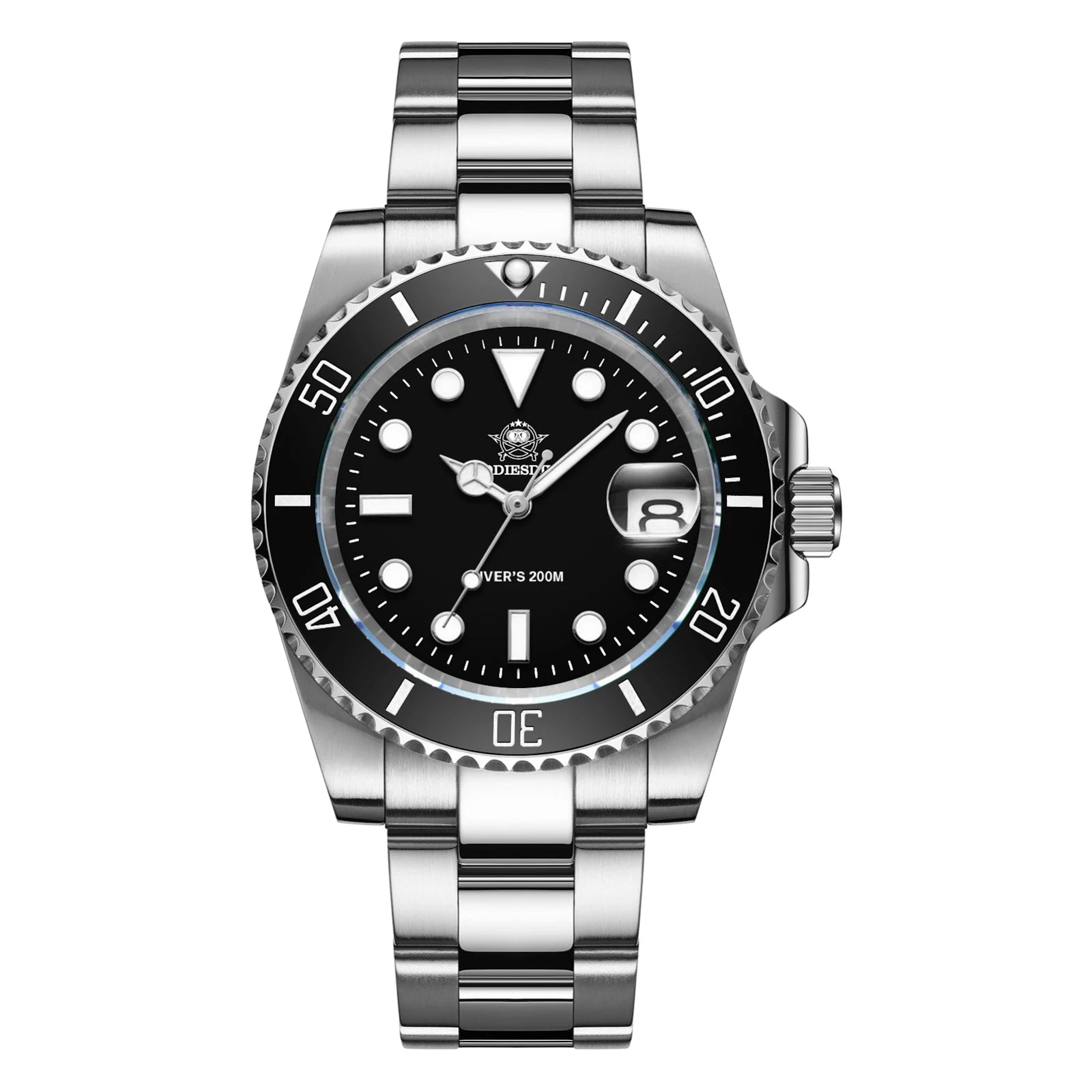 AddiesDive Diver — Reloj automático con bisel cerámico y BGW9 (20 ATM)