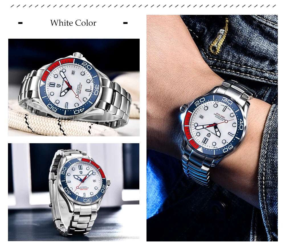 Pagani Design Automático — Reloj automático con Miyota 8215 y correa de caucho