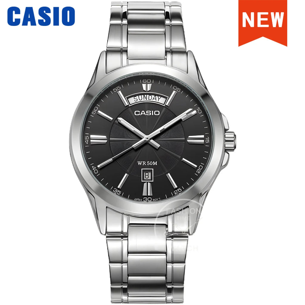 Casio MTP-1381D — Reloj clásico cuarzo con esfera limpia y fecha