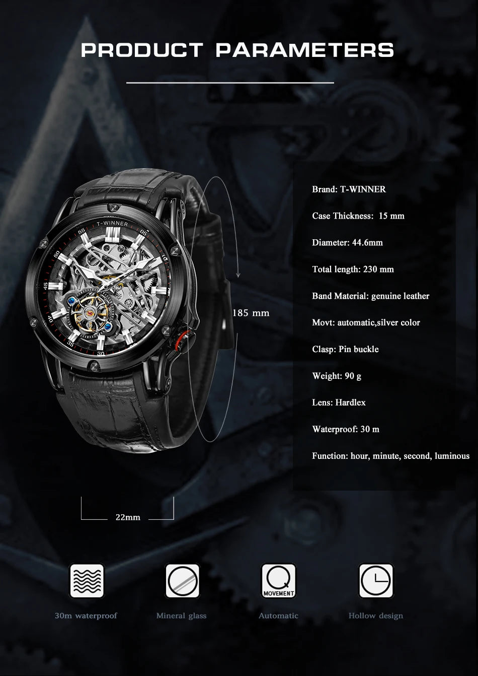 T-WINNER Automatico Skeleton