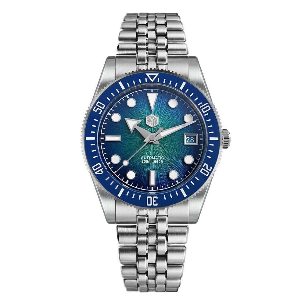 San Martin SN0148 — Submariner esfera esmalte JianZhan y Miyota 9015 (37,5 o 40 mm)