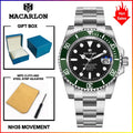 Macarlon Black Bay 41 mm — Diver automático con zafiro y Seiko NH35