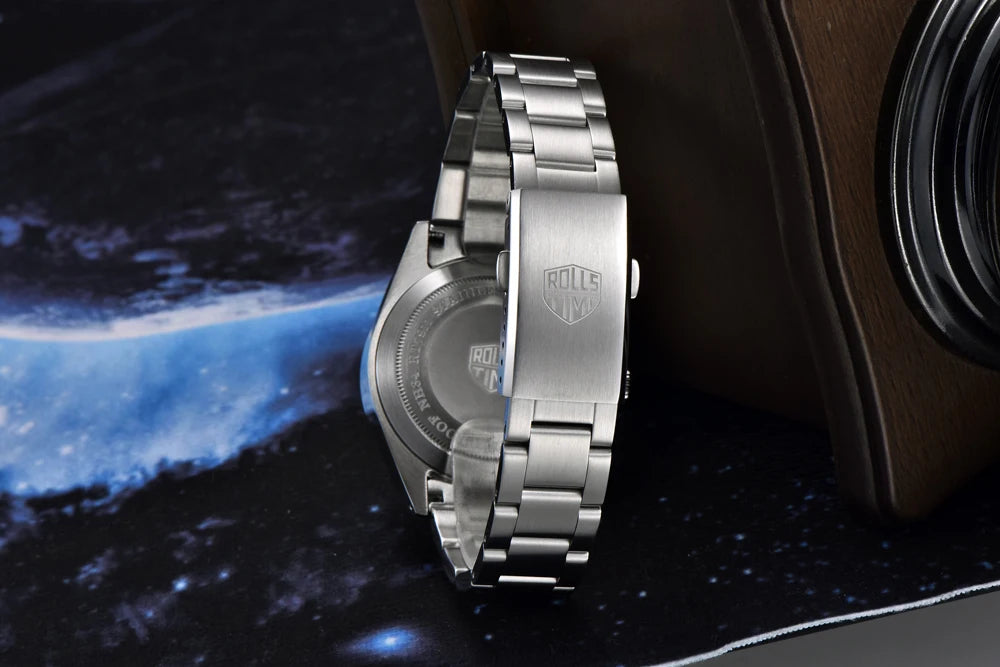 RollsTimi Explorer II — GMT automático con zafiro y Seiko NH34