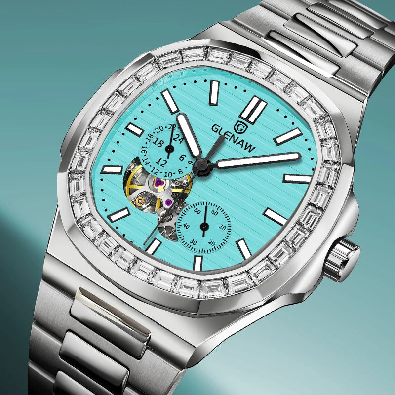 Glenaw Nautilus — Reloj automático integrado tipo Nautilus