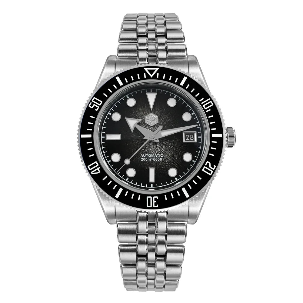 San Martin SN0148-GX — Diver esfera esmalte sunburst con Miyota 9015 (37,5 o 40 mm)
