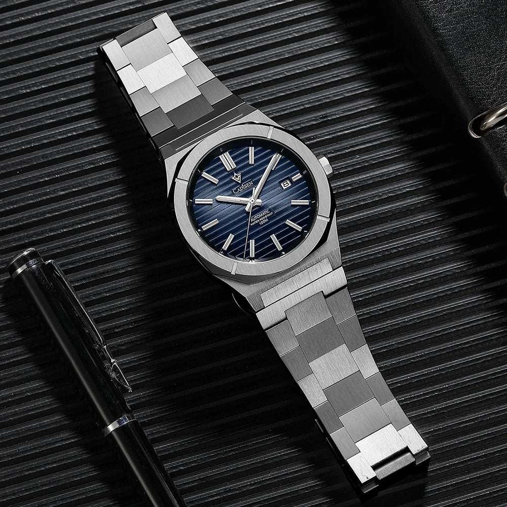 Cadisen Diver Nautilus — Reloj automático tipo Nautilus con zafiro y Miyota 8215