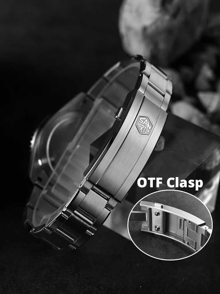 San Martin SN0126 — Submariner esfera Wave 3D esmaltada y Miyota 90S5 (38 mm)
