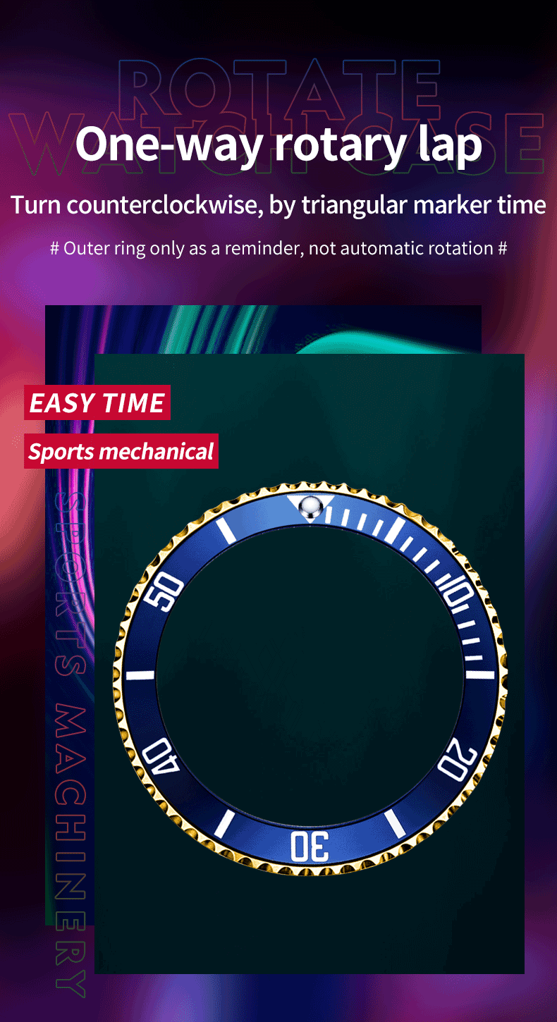 OLEVS 6650 — Reloj automático Datejust con incrustaciones de circonita