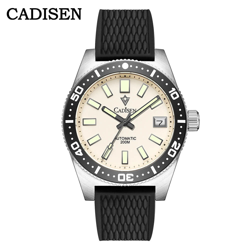 Cadisen Diver 38 mm — Reloj automático con zafiro y Miyota 8215 (20 ATM)