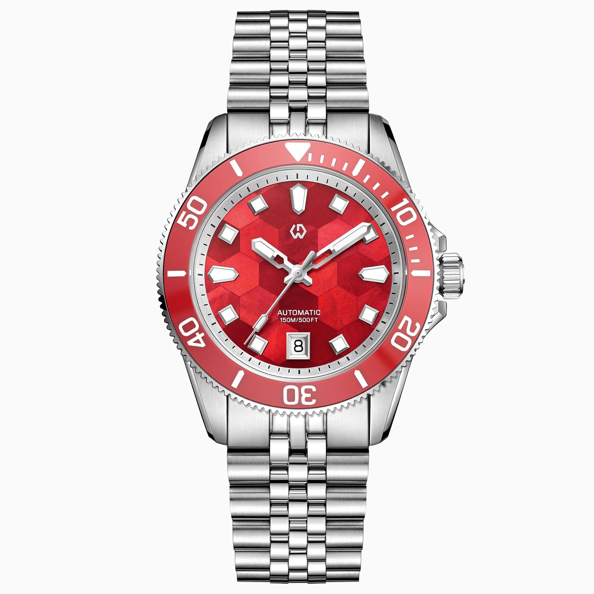 Wishdoit Black Bay — Diver automático con esfera de nácar (15 ATM)