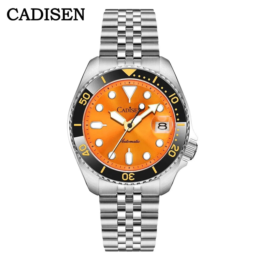 Cadisen GMT — Reloj automático con bisel cerámico y zafiro