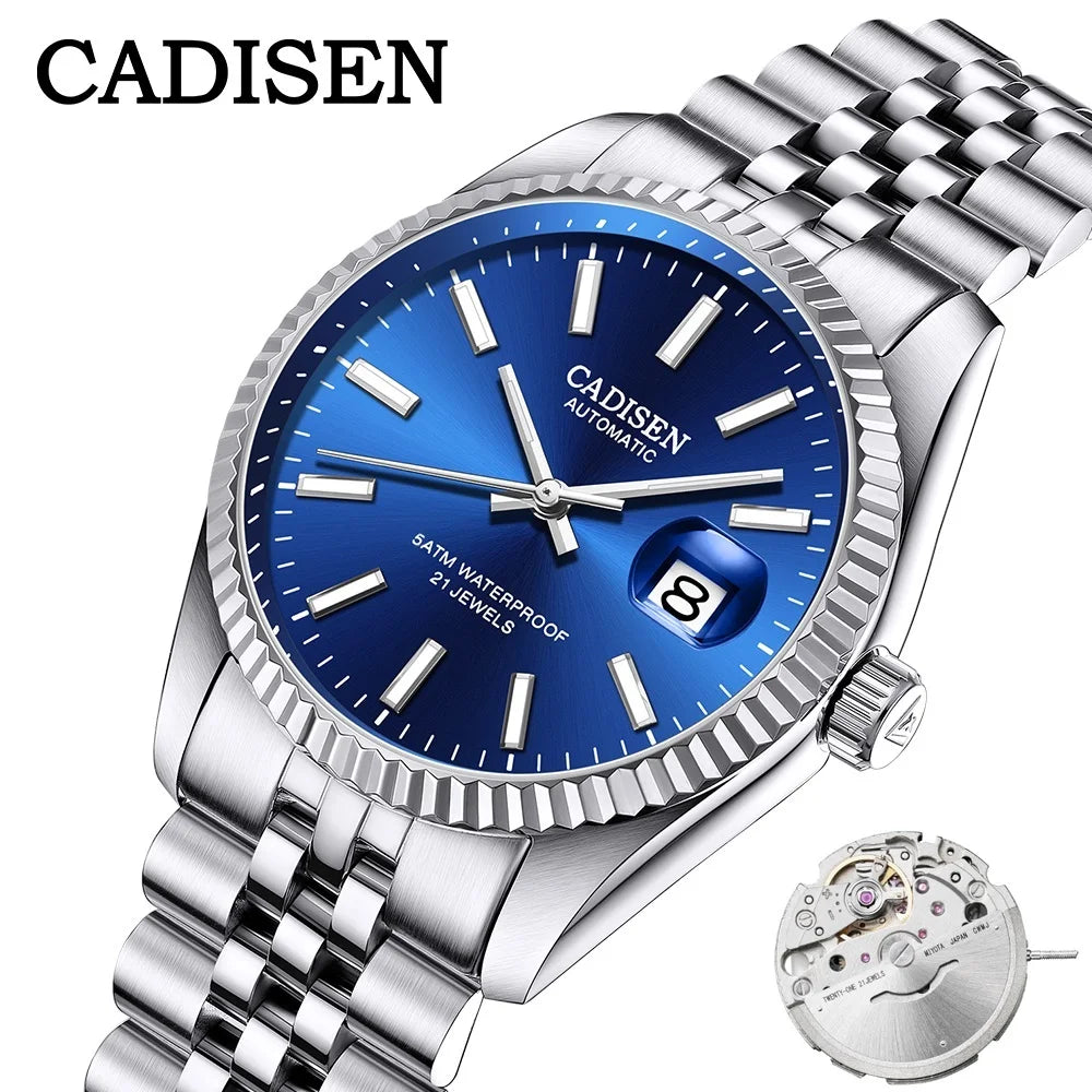 Cadisen C8053 — Reloj automático estilo Datejust con zafiro