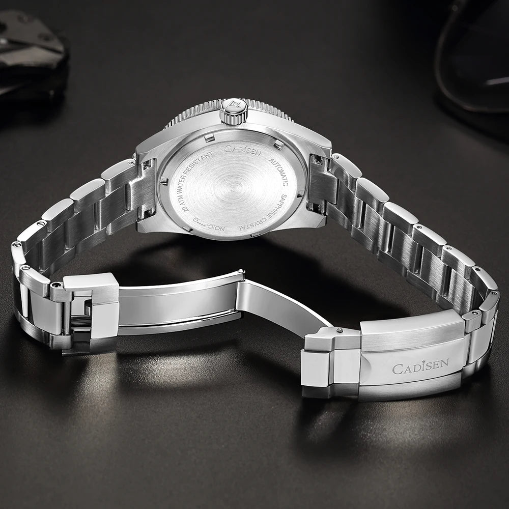 Cadisen Diver 38 mm — Reloj automático con zafiro y Miyota 8215 (20 ATM)
