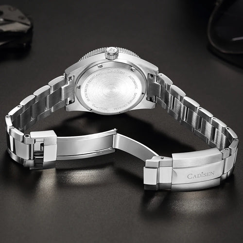 Cadisen Diver 38 mm — Reloj automático con zafiro y Miyota 8215 (20 ATM)