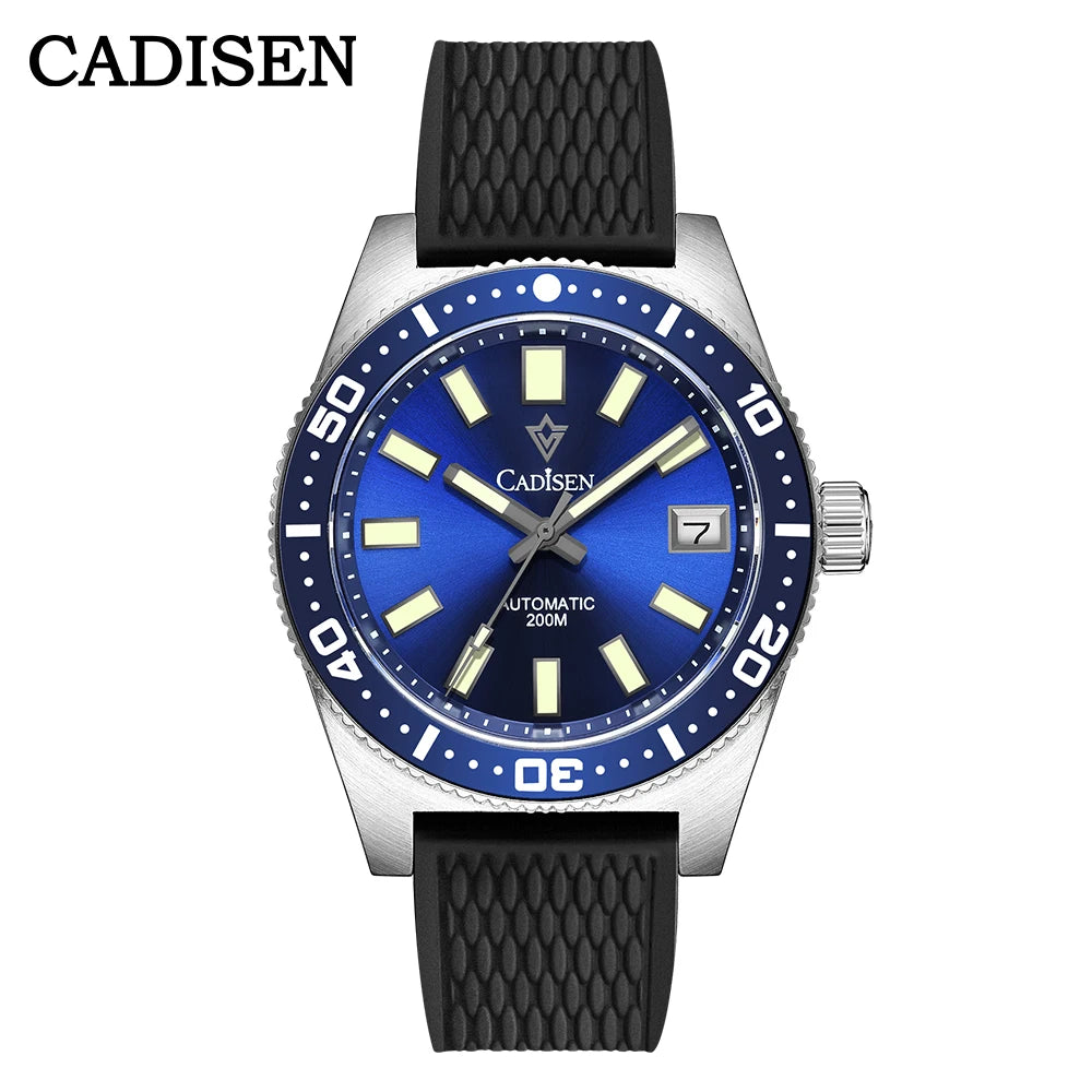 Cadisen Diver 38 mm — Reloj automático con zafiro y Miyota 8215 (20 ATM)