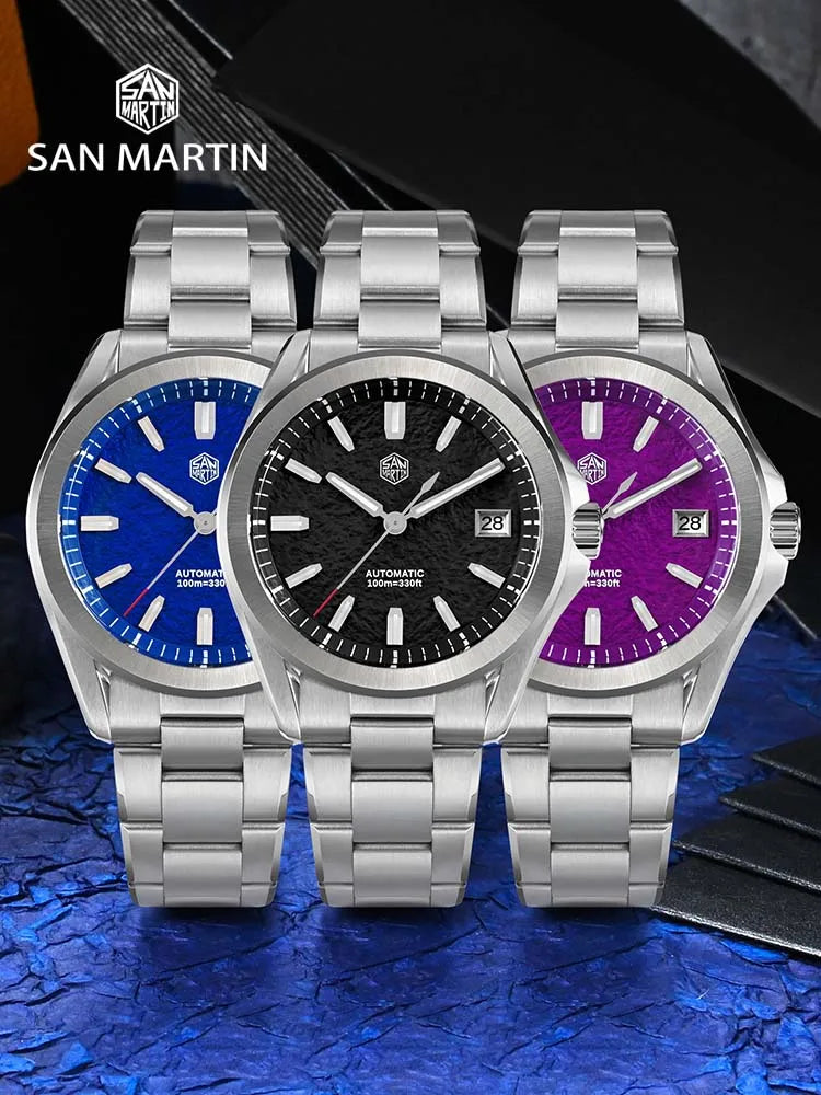 San Martin SN0129 — Reloj automático 39 mm con zafiro AR y movimiento Seiko NH35