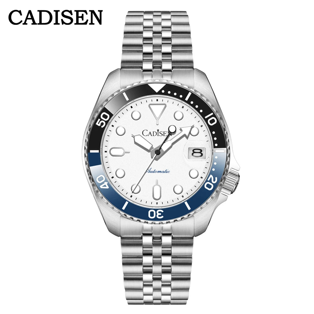Cadisen GMT — Reloj automático con bisel cerámico y zafiro