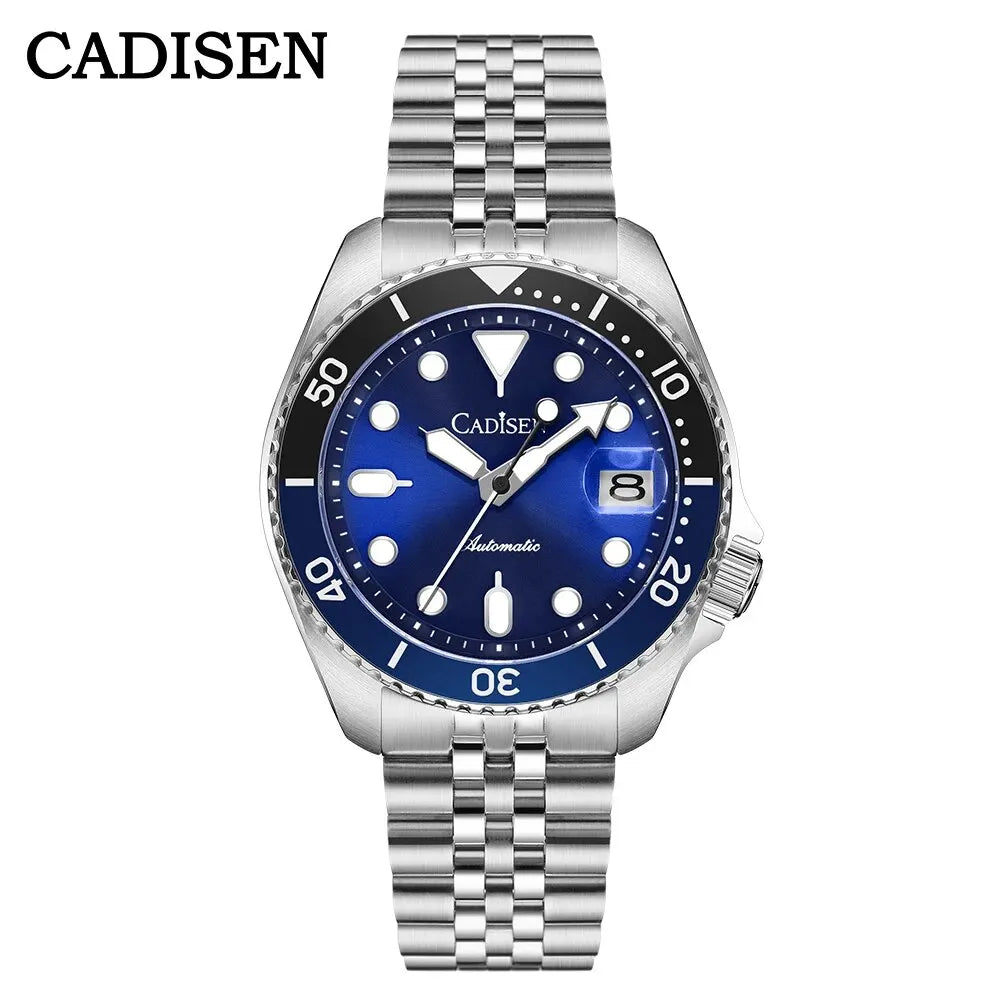 Cadisen GMT — Reloj automático con bisel cerámico y zafiro
