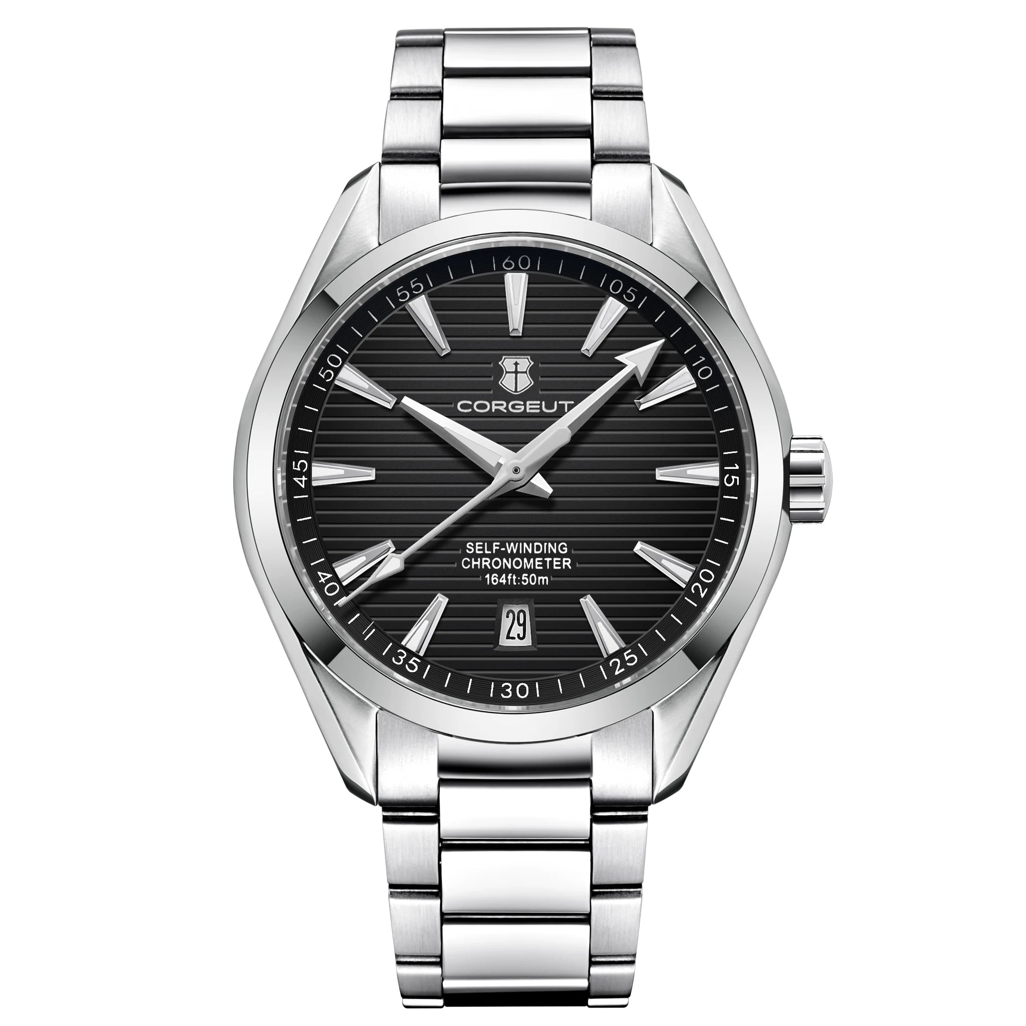 Corgeut 41 mm — Reloj automático diver con zafiro y Seiko NH35