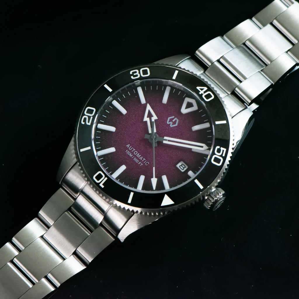 Wishdoit Aqua Storm — Diver automático con bisel cerámico y esfera 3D (15 ATM)