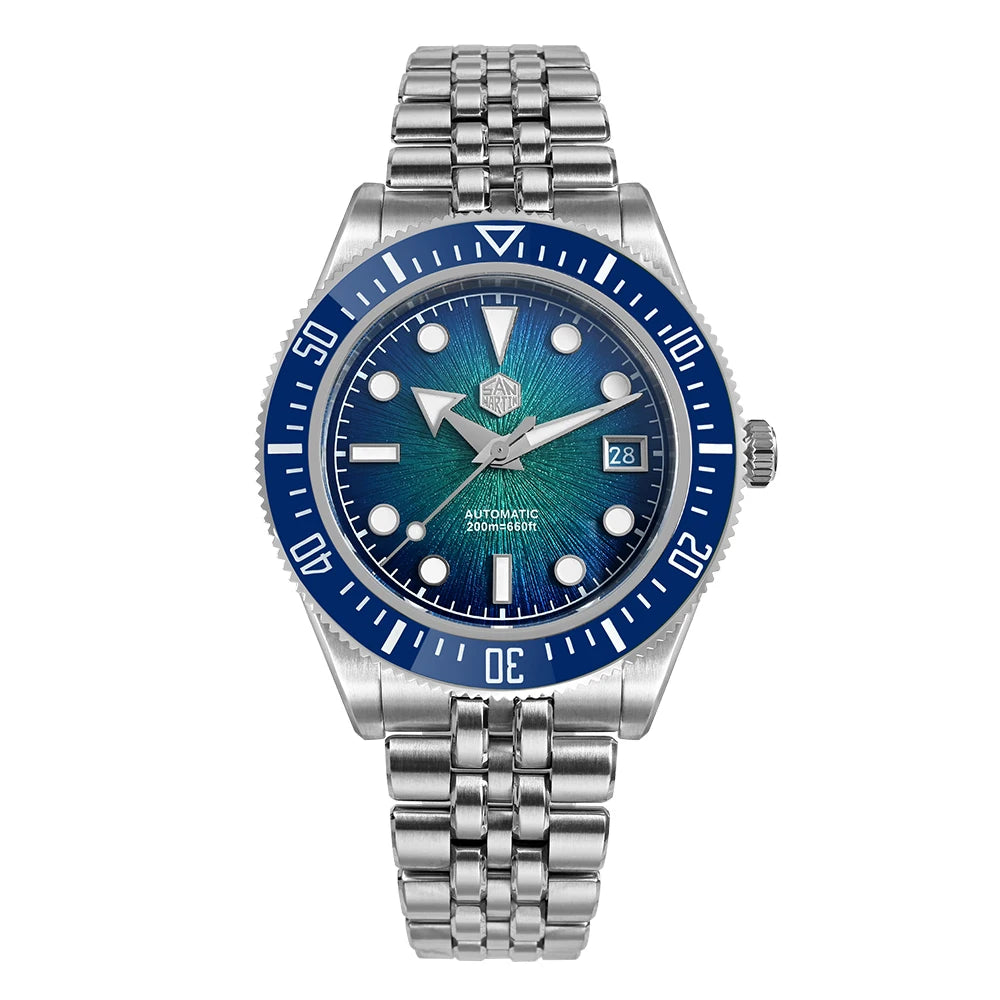 San Martin SN0148 — Submariner esfera esmalte JianZhan y Miyota 9015 (37,5 o 40 mm)