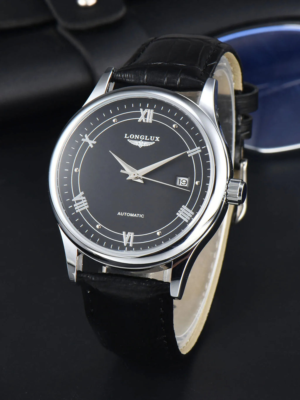 Longlux 8020LP — Reloj automático asequible con correa de cuero