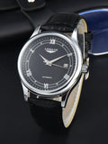 Longlux 8020LP — Reloj automático asequible con correa de cuero