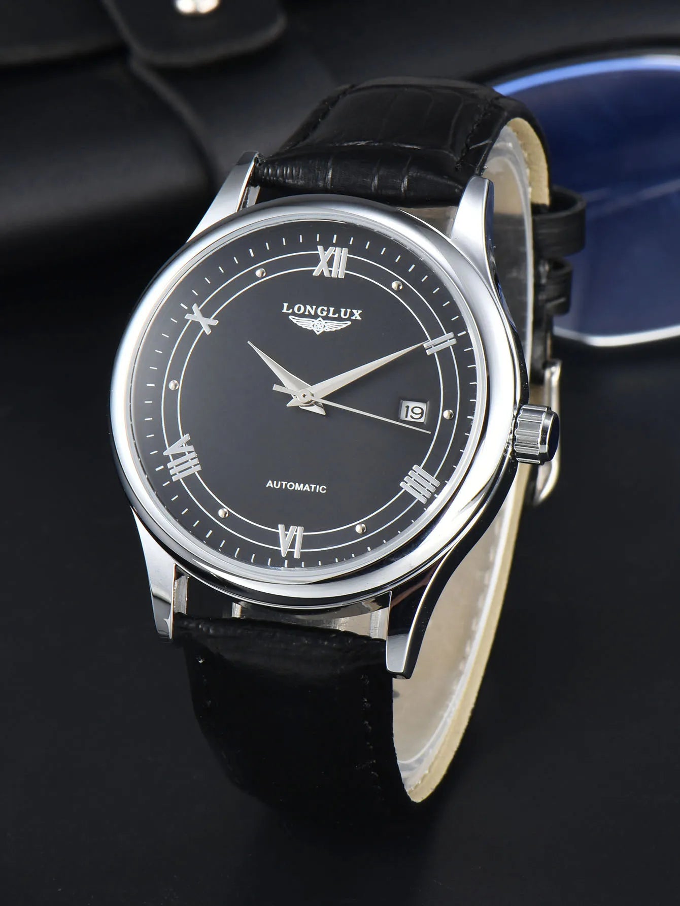 Longlux 8020LP — Reloj automático asequible con correa de cuero
