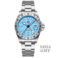 RollsTimi Explorer II — GMT automático con zafiro y Seiko NH34
