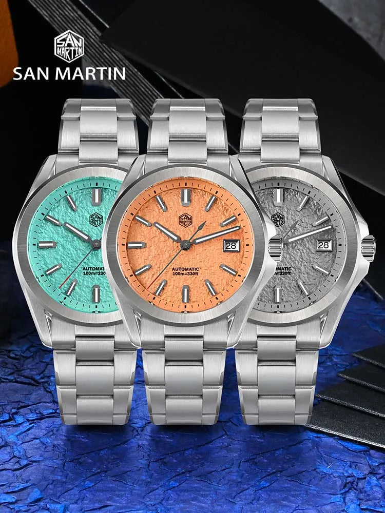San Martin SN0129 — Reloj automático 39 mm con zafiro AR y movimiento Seiko NH35