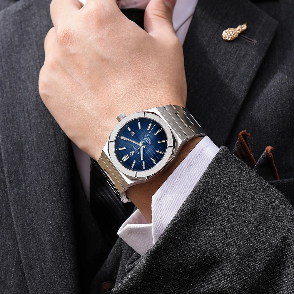 Cadisen Diver Nautilus — Reloj automático tipo Nautilus con zafiro y Miyota 8215