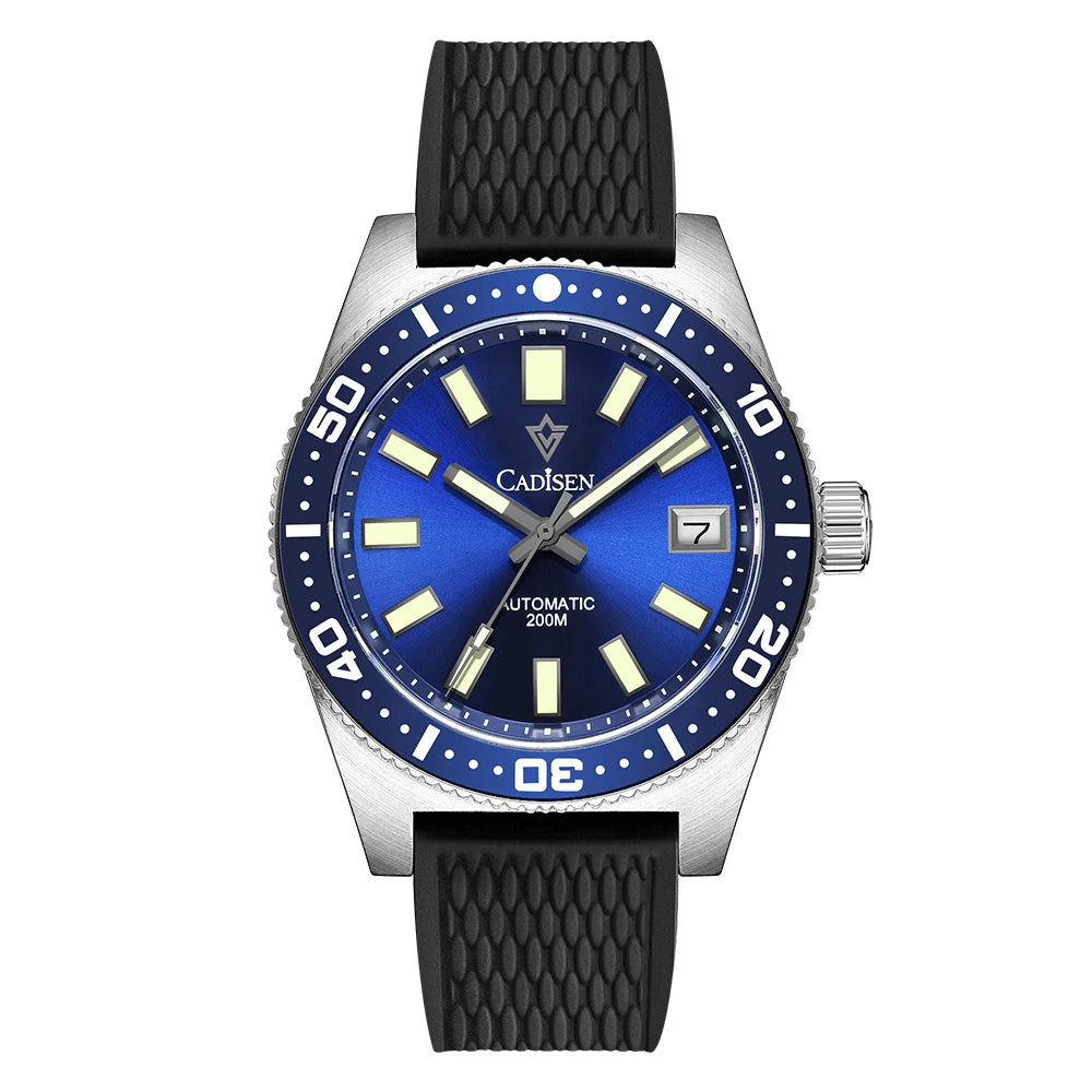 Cadisen Diver 38 mm — Reloj automático con zafiro y Miyota 8215 (20 ATM)