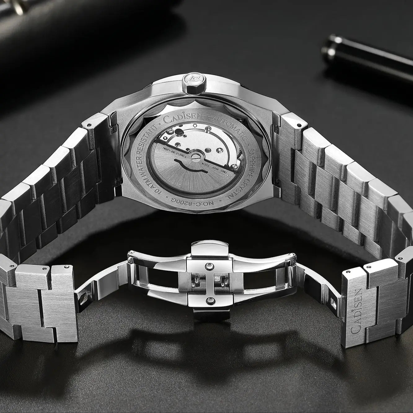 Cadisen Diver Nautilus — Reloj automático tipo Nautilus con zafiro y Miyota 8215