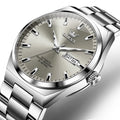 OLEVS Datejust — Reloj automático clásico en acero 316L