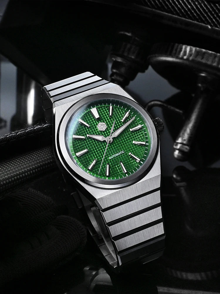 San Martin SN0152 — Reloj integrado tipo PRX esfera Waffle 3D y Miyota 90S5 (39 mm)