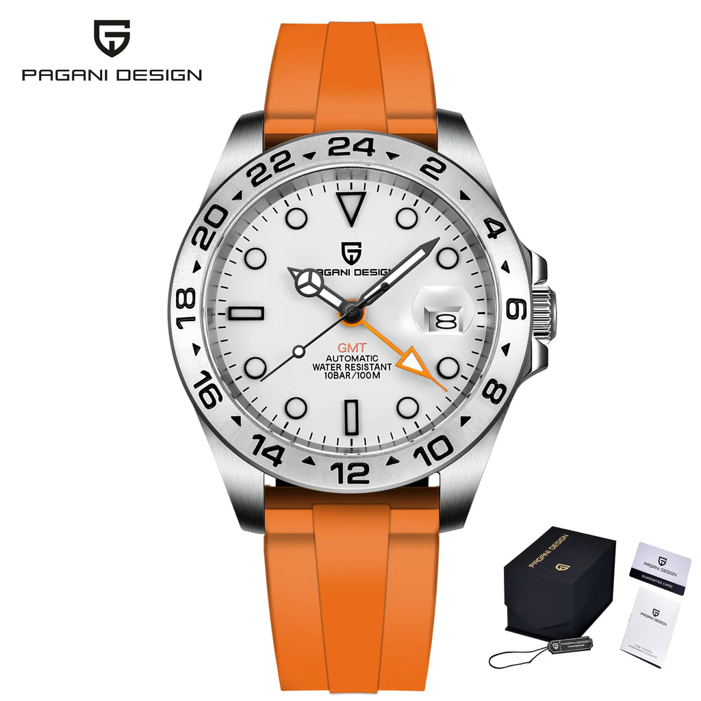 Pagani Design PD-1682 — GMT automático 42 mm estilo Explorer II con zafiro