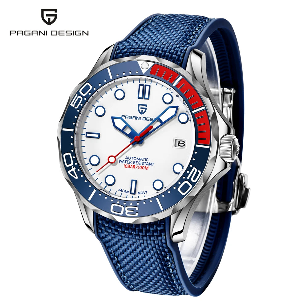 Pagani Design Automático — Reloj automático con Miyota 8215 y correa de caucho