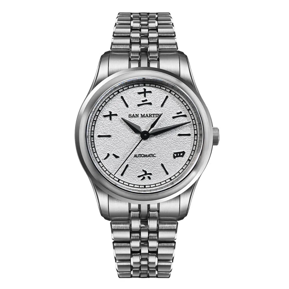 San Martin SN0144-CG4 — Gada MOP y Sparkle con Miyota 90S5 (39 mm)
