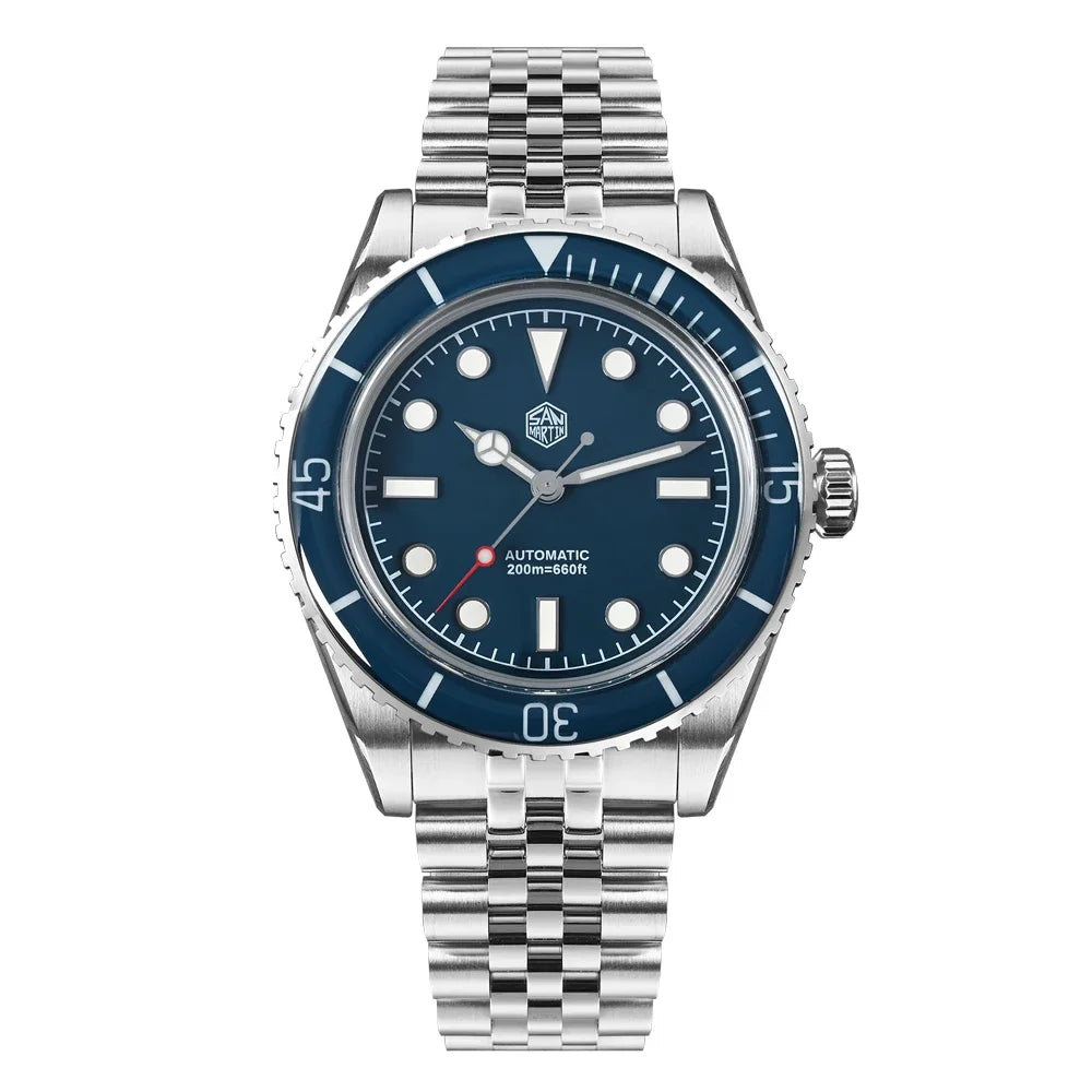 San Martin SN0133 — Diver vintage 40 mm con bisel zafiro y NH35 (20 ATM)