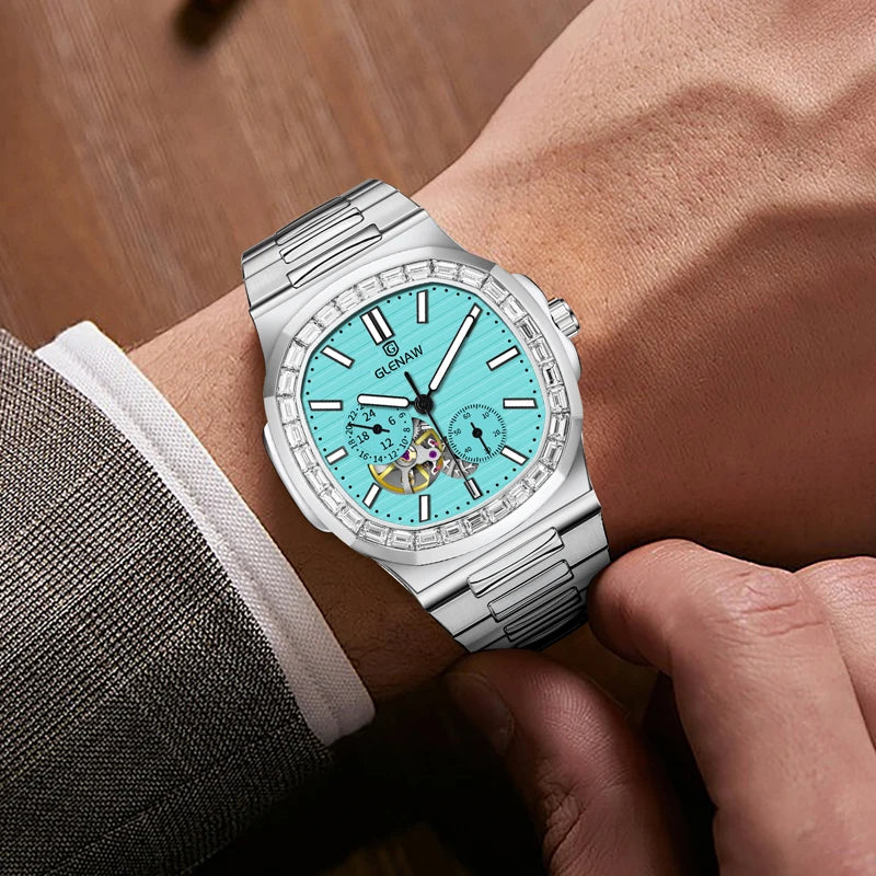 Glenaw Nautilus — Reloj automático integrado tipo Nautilus