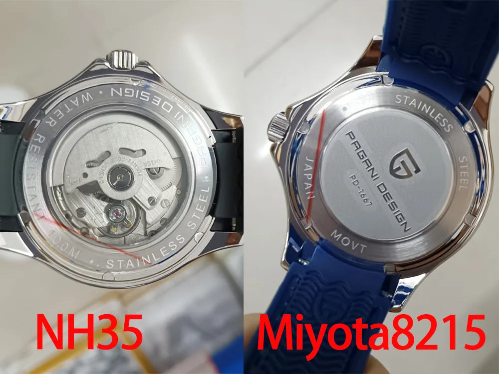 Pagani Design Automático — Reloj automático con Miyota 8215 y correa de caucho