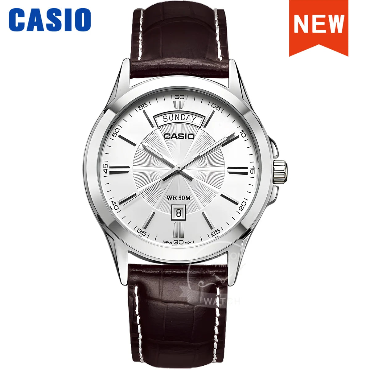 Casio MTP-1381D — Reloj clásico cuarzo con esfera limpia y fecha
