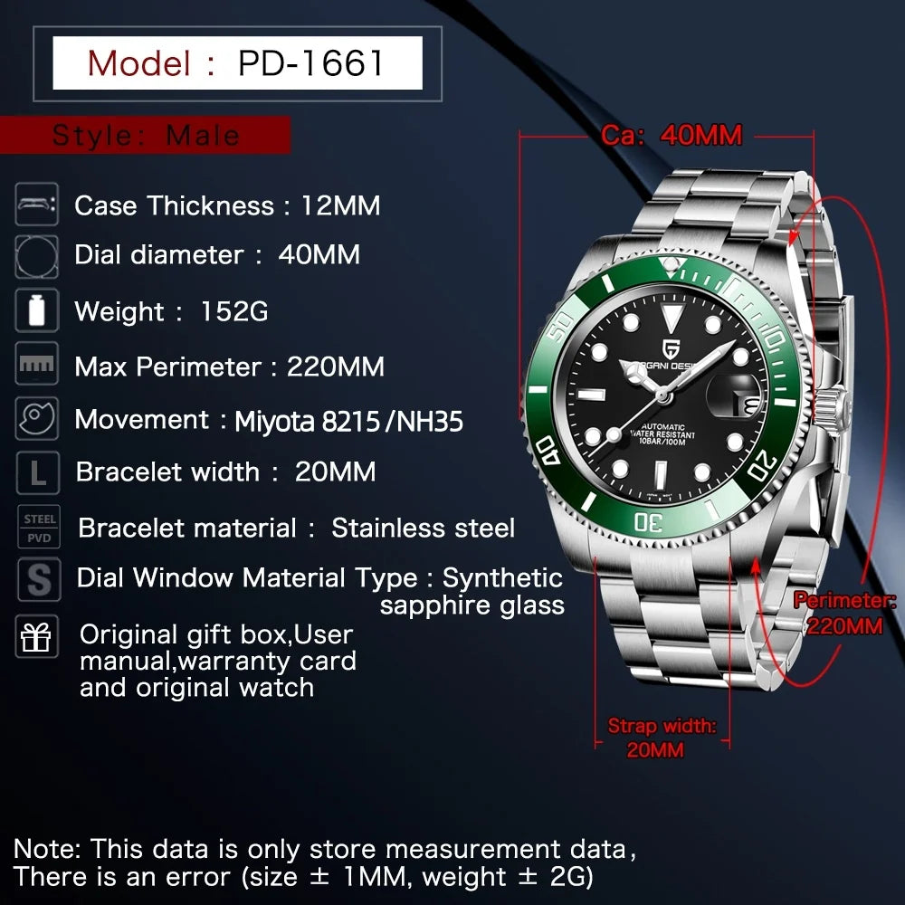 Pagani Design Submariner Oyster